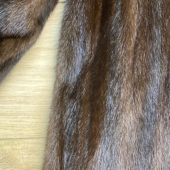 Genuine Mahogany Mink Full Length Coat - Picture 15 of 17